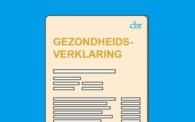 STAP 1- Gezondheidsverklaring CBR invullen